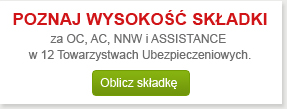 Wycena ubezpieczenia OC, AC, NNW i Assistance