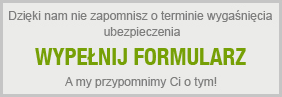 Przypomnij o terminie wygaśnięcia ubezpieczenie